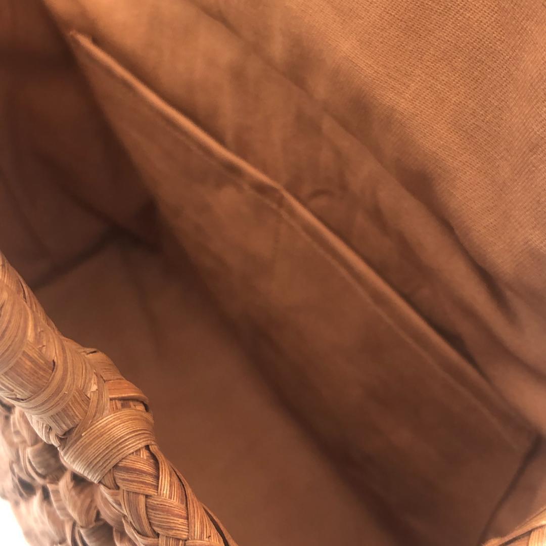 桜　山葡萄バッグ　六角編み　削皮　ハンドバッグ　新品　籠バッグ　日本企画