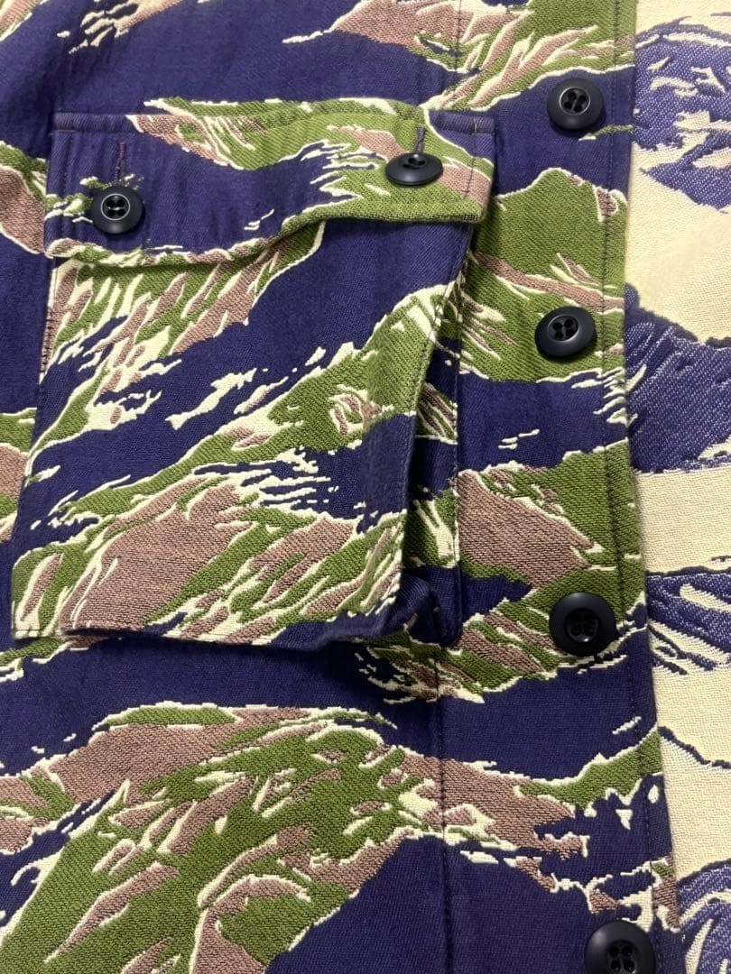 BEAMSPLUS タイガーストライプジャケットジャガード織