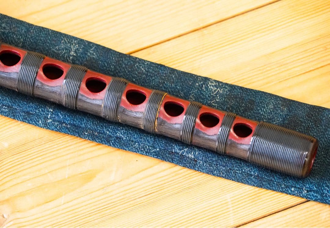 能管　ケース、木箱付き