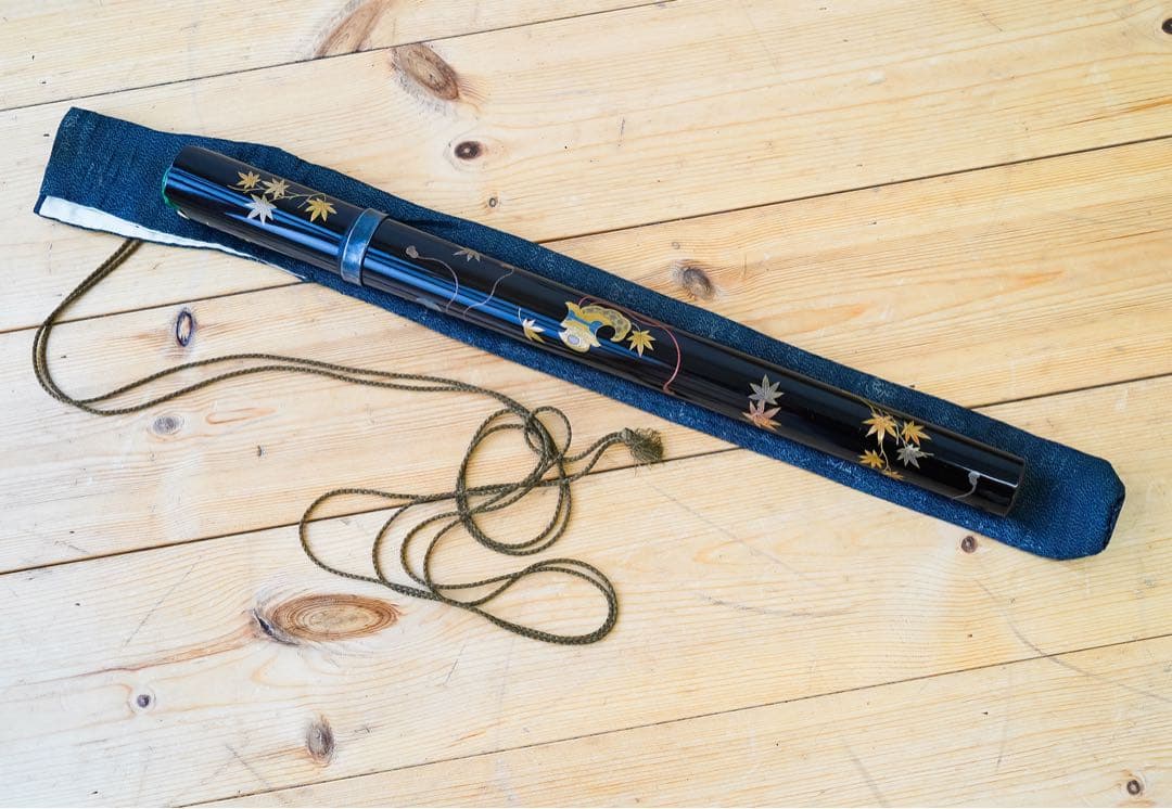 能管　ケース、木箱付き