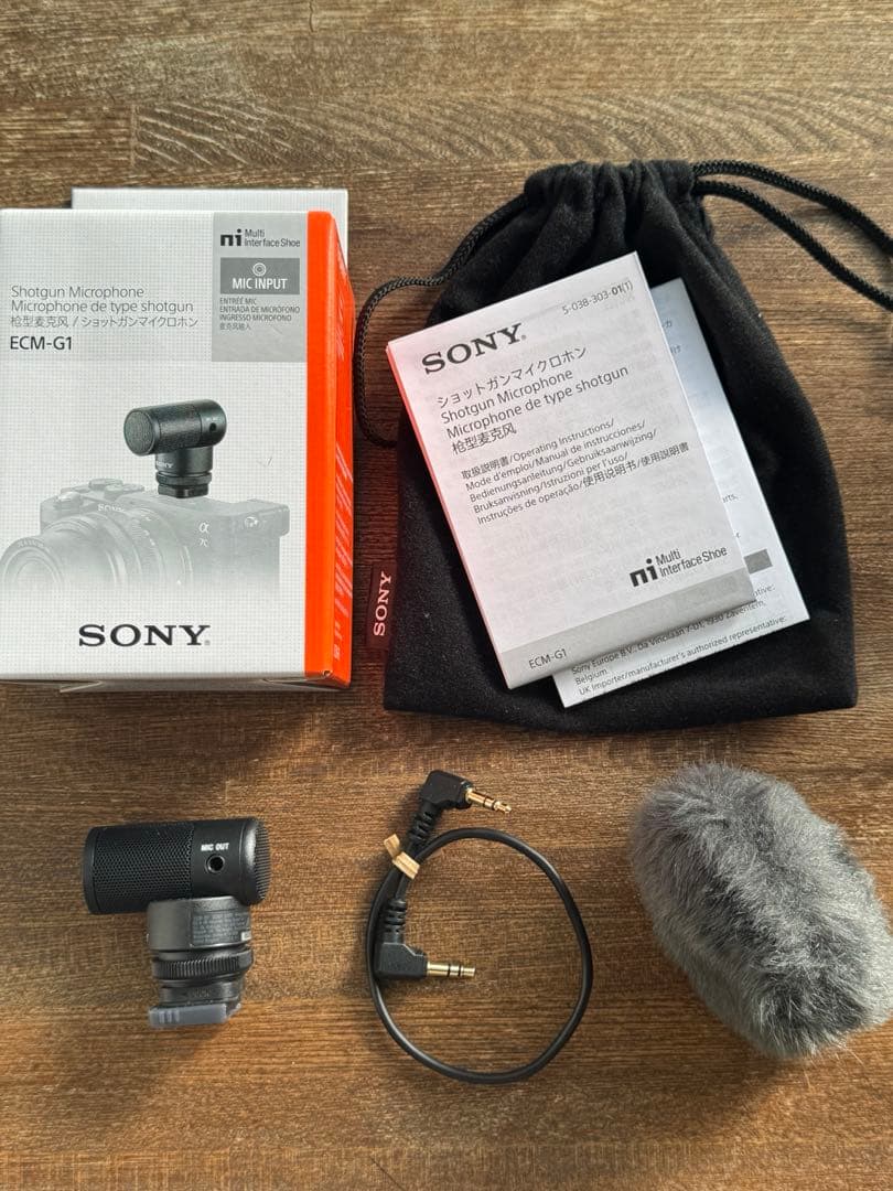 SONY ECM-G1 ショットガンマイクロホン　使用1回・美品 付属品有り