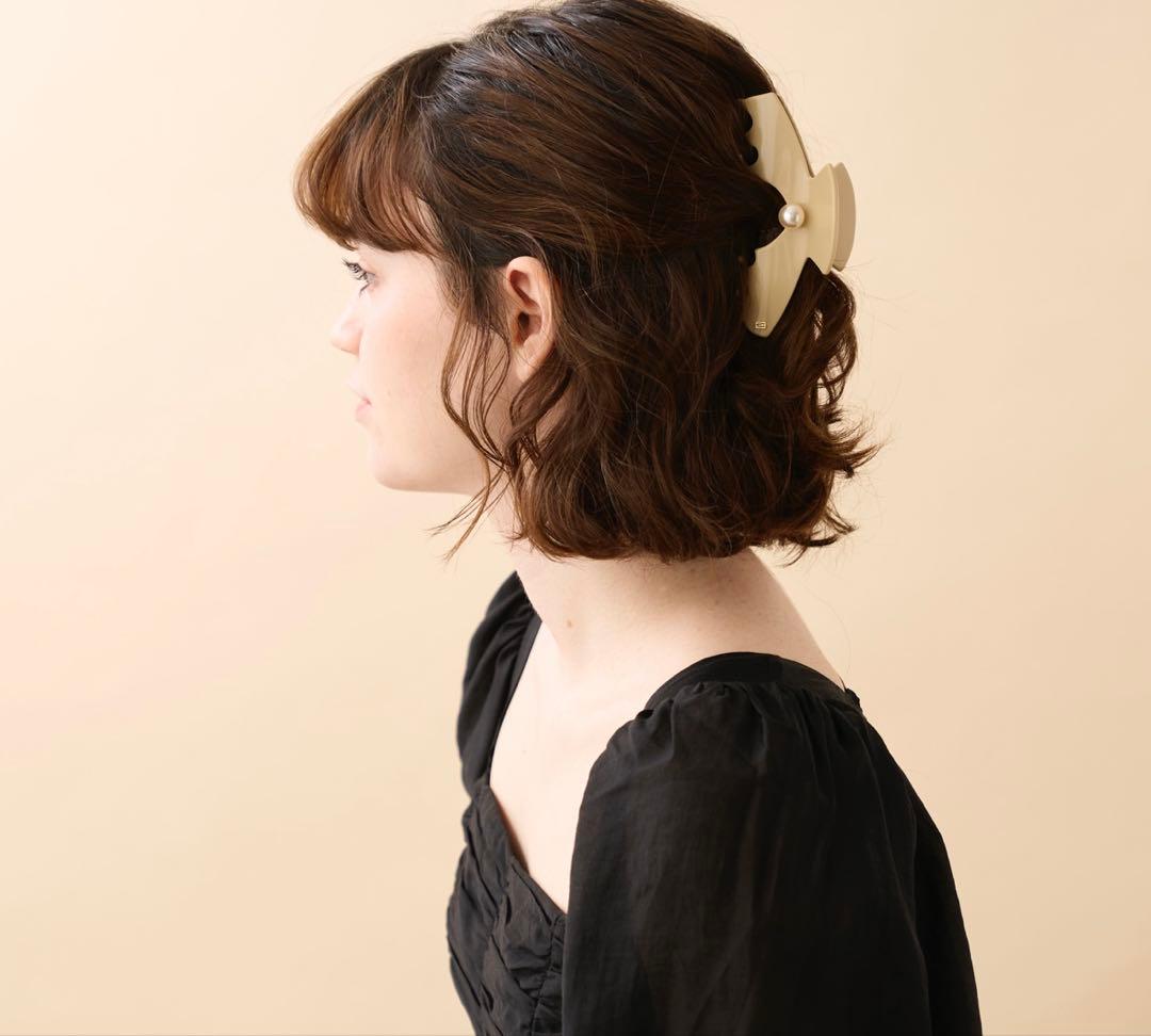 アレクサンドルドゥパリ⭐︎ヘアクリップ⭐︎Lサイズ⭐︎パール