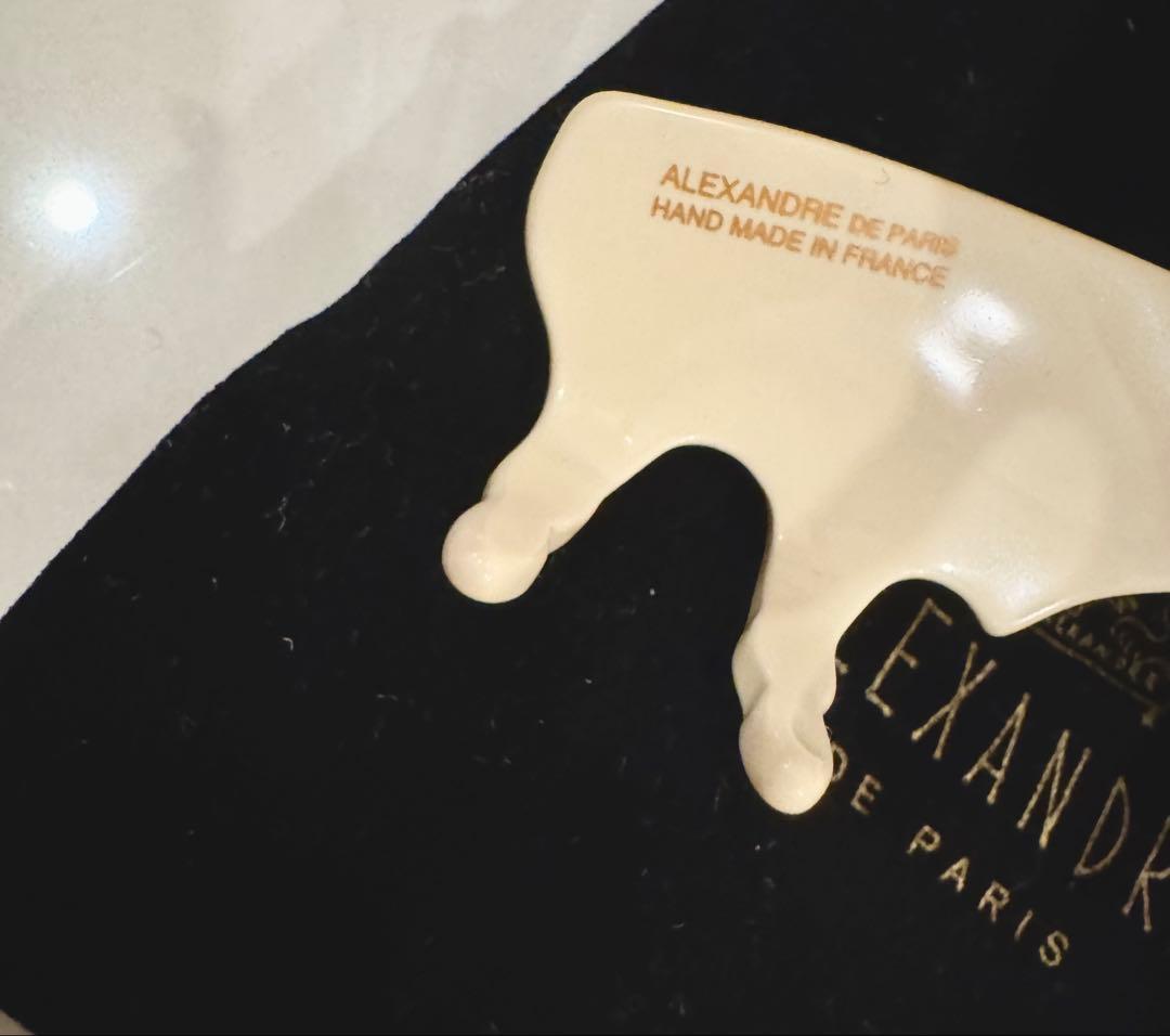 アレクサンドルドゥパリ⭐︎ヘアクリップ⭐︎Lサイズ⭐︎パール