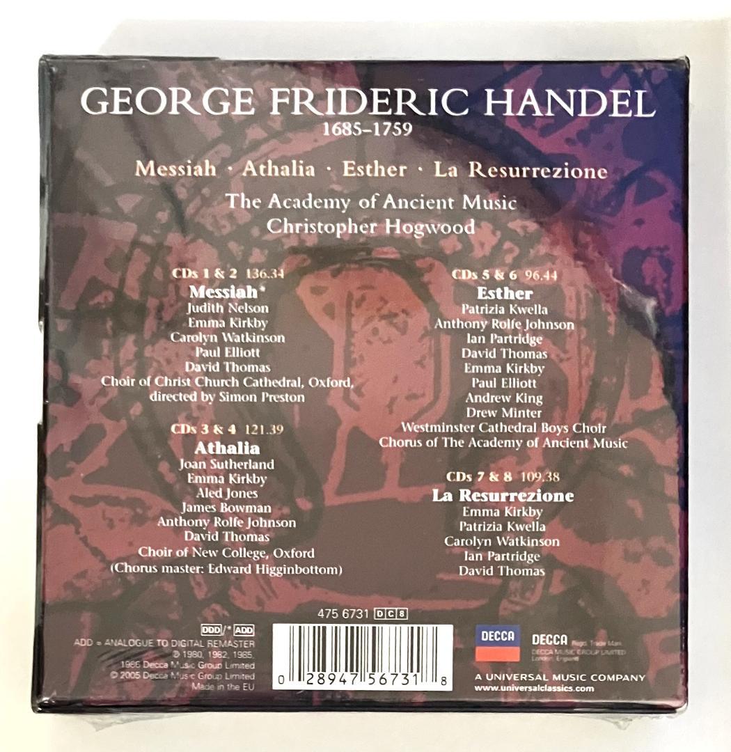 【未開封】ホグウッド＆エンシェント室内管 / ヘンデル：メサイア 他 8CD