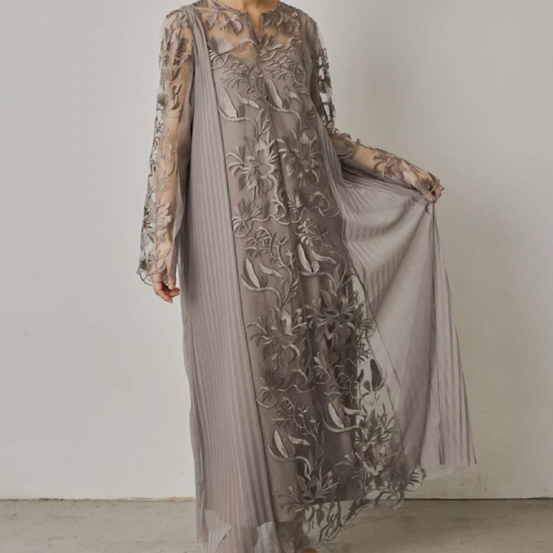 【niana】エスニックサイドプリーツドレス◎マタニティにも