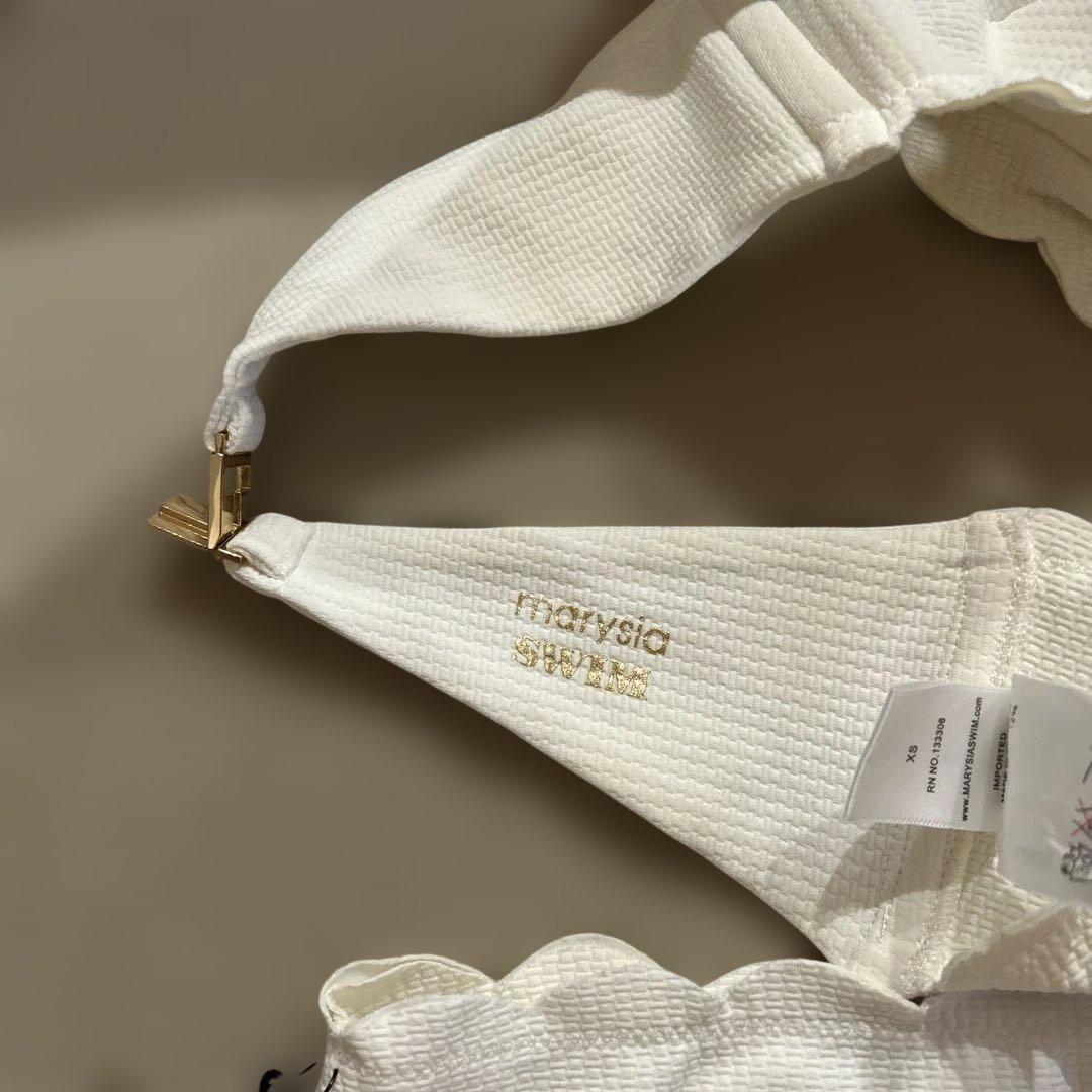 新品未使用タグ付き♡MARYSIA スカラップエッジ バンドゥビキニ XS