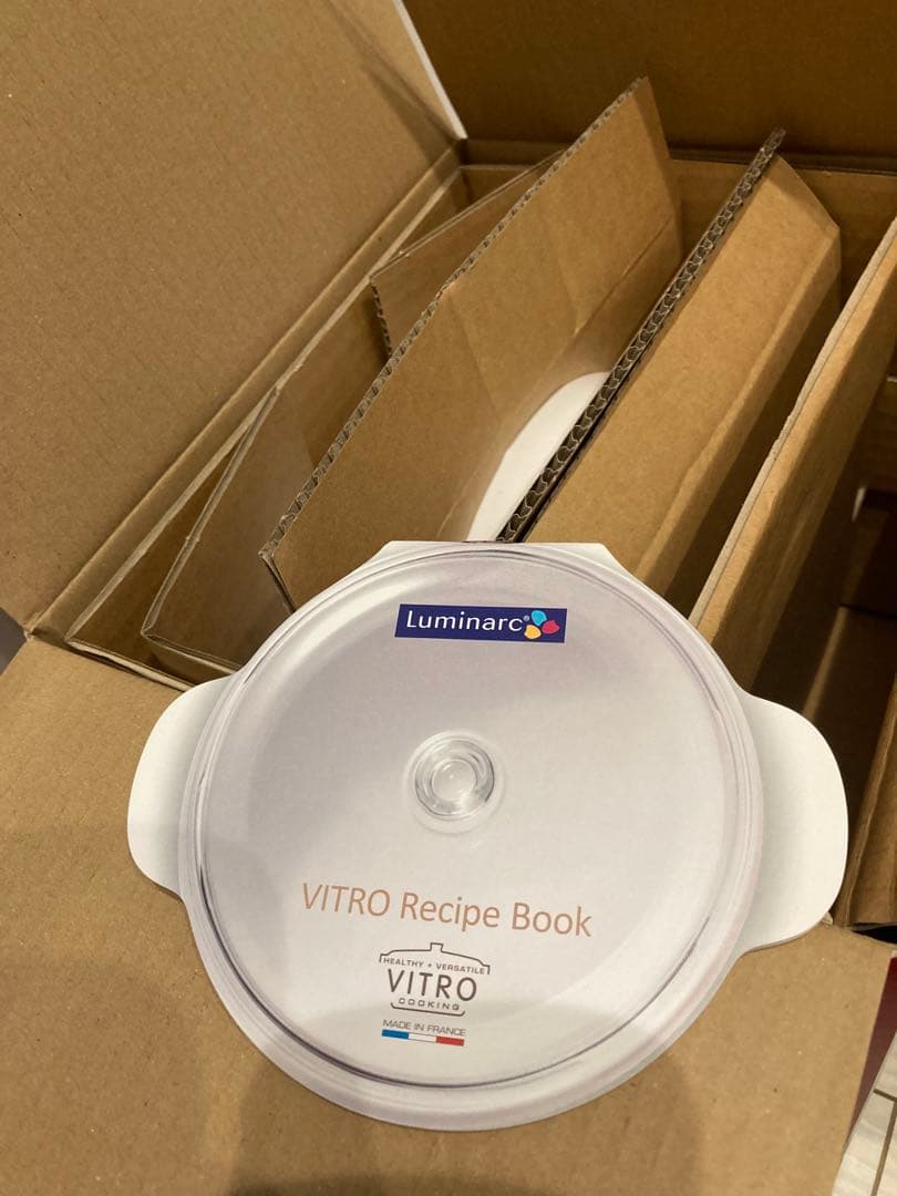 Luminarc VITRO 蒸し器 1ピース レシピブック付き