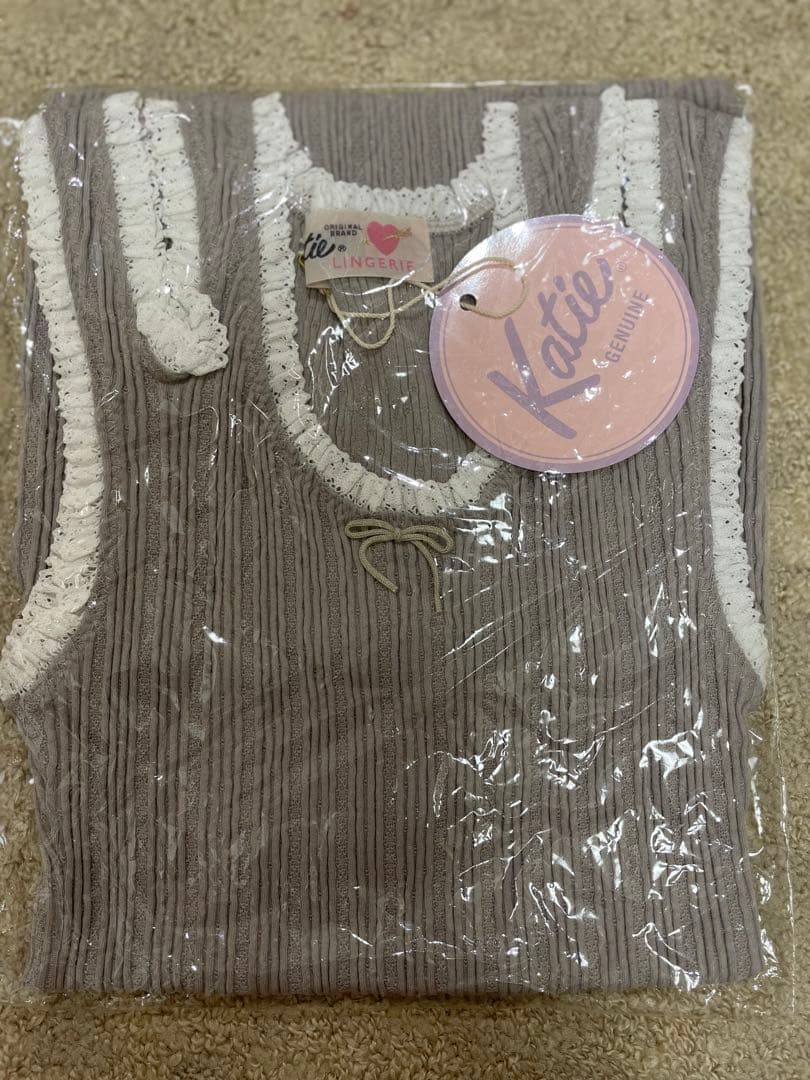 新品　Katie UNDER PRETTIES ダブルタンクワンピース　グレー