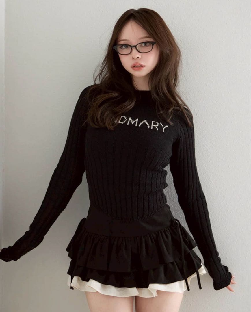 Mel gather skirt andmary black Mサイズ