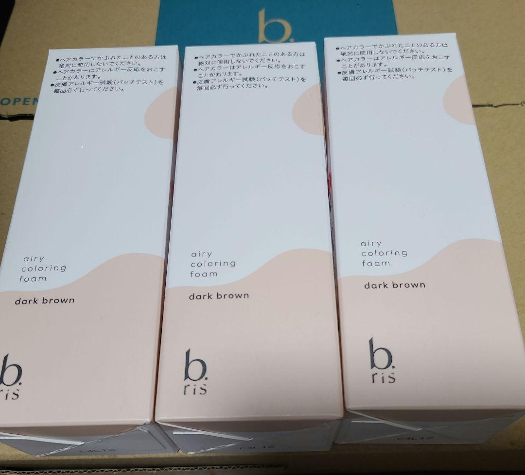 bris エアリーカラーリングフォーム　ダークブラウン 3本セット