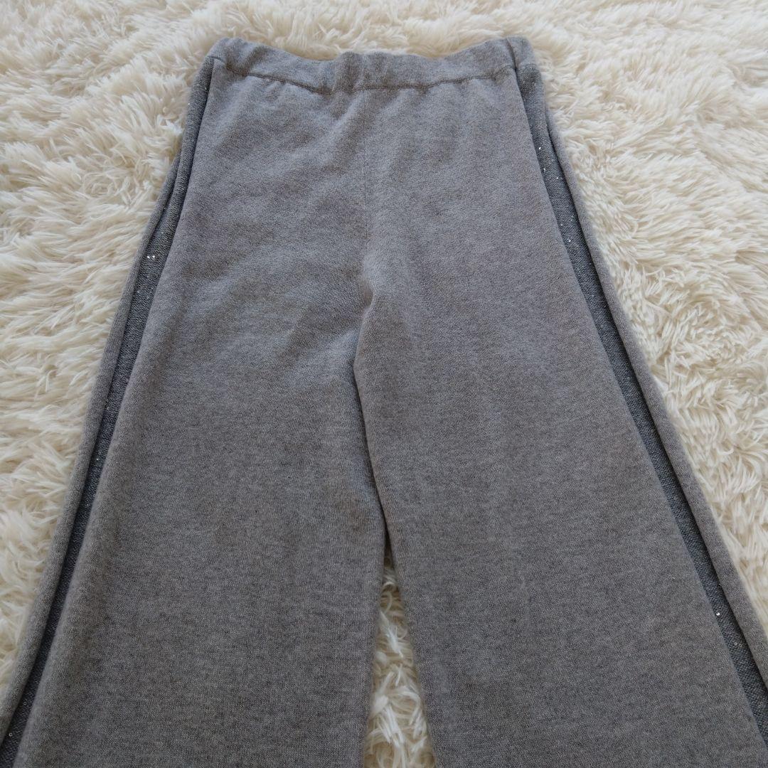 ファビアーナフィリッピ 　スパンコール　カシミヤ　ウエストゴム グレー