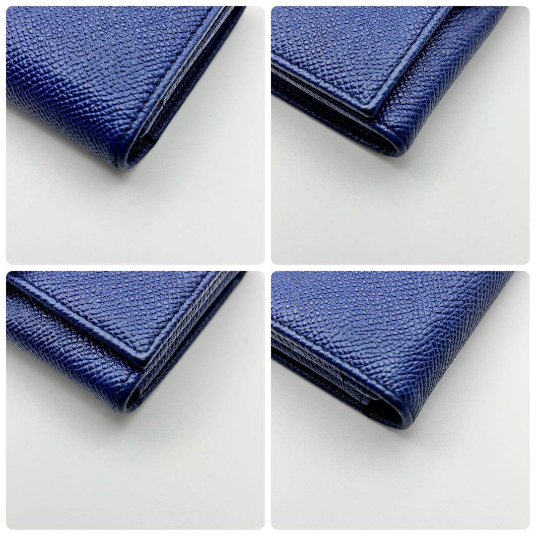 美品✨ブルガリ 名刺入れ カードケース ロゴクリップ ビーゼロワン ネイビー