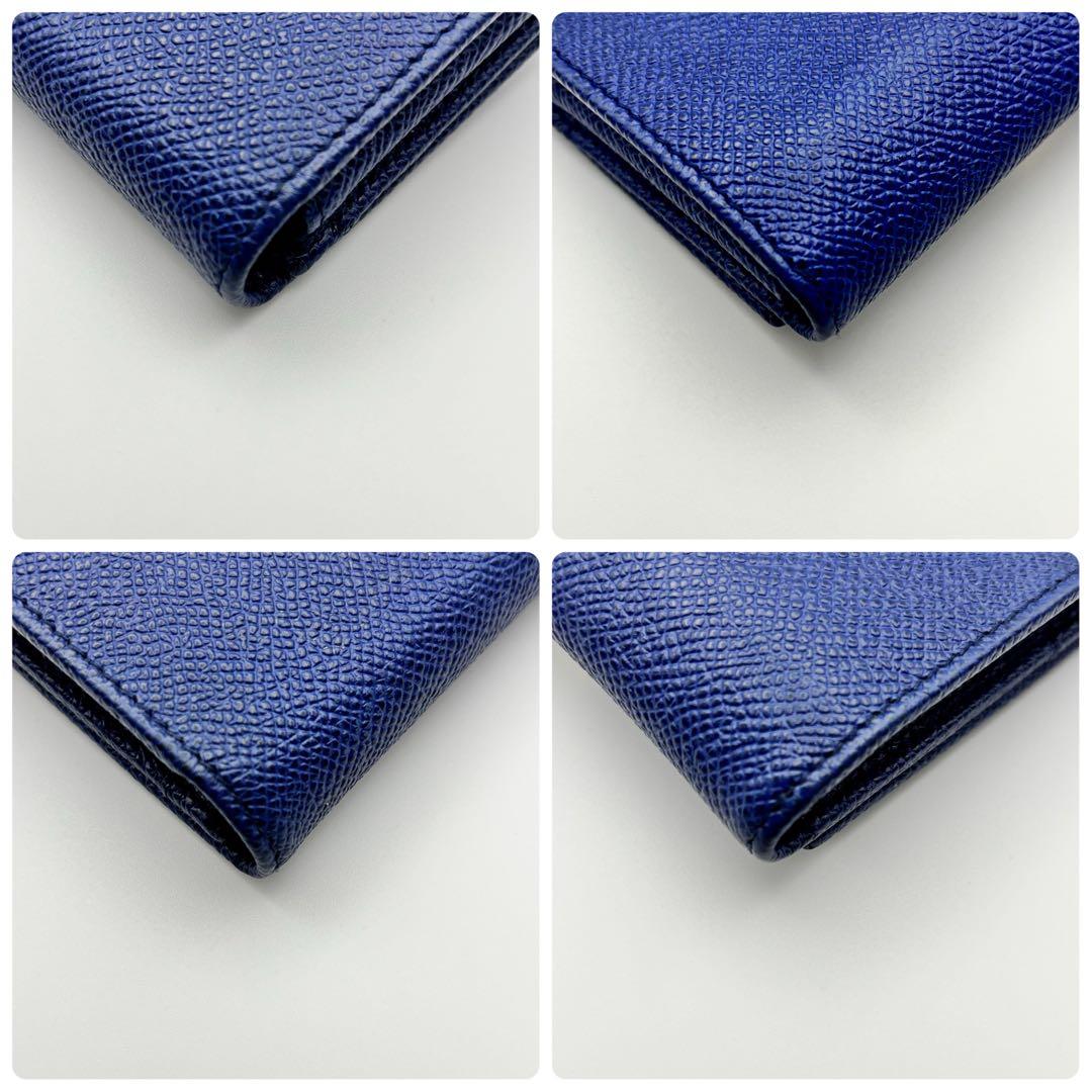 美品✨ブルガリ 名刺入れ カードケース ロゴクリップ ビーゼロワン ネイビー