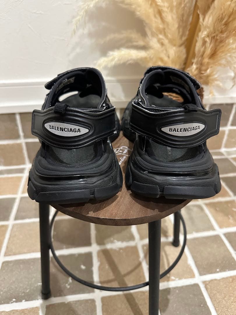 BALENCIAGA バレンシアガ トラックサンダル 24.5cm ブラック