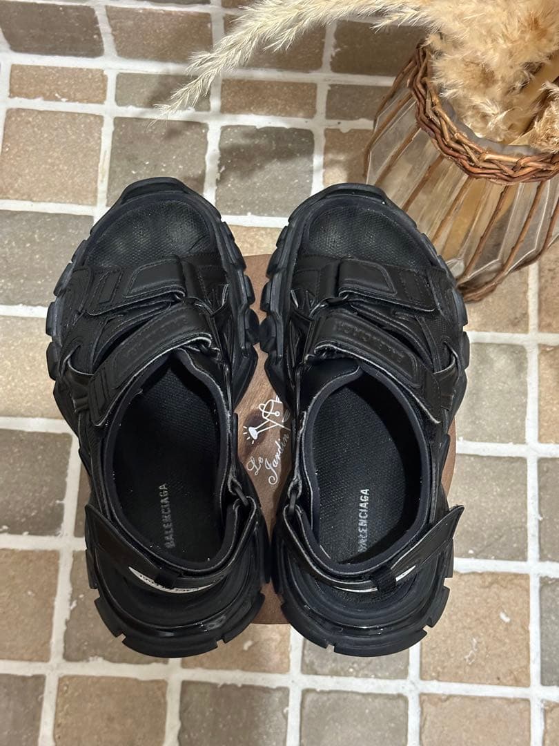 BALENCIAGA バレンシアガ トラックサンダル 24.5cm ブラック