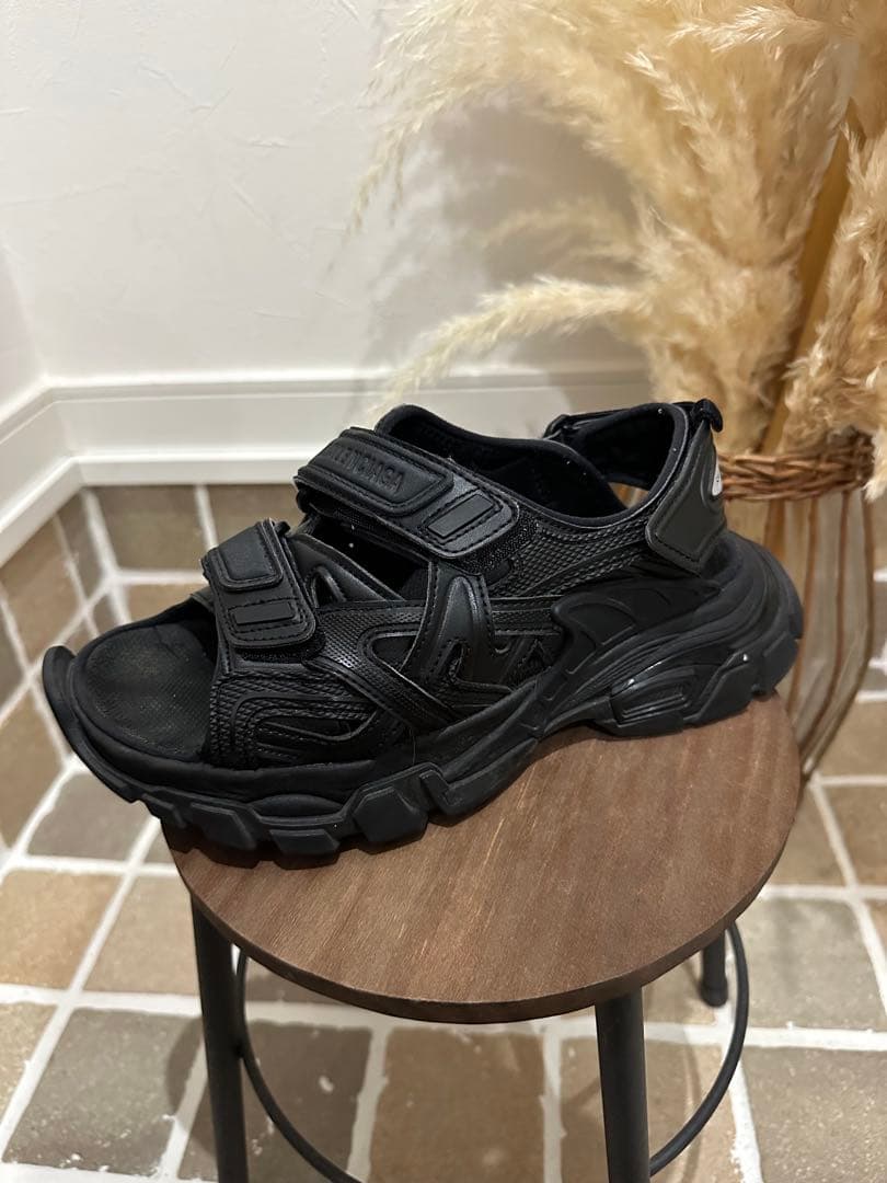 BALENCIAGA バレンシアガ トラックサンダル 24.5cm ブラック