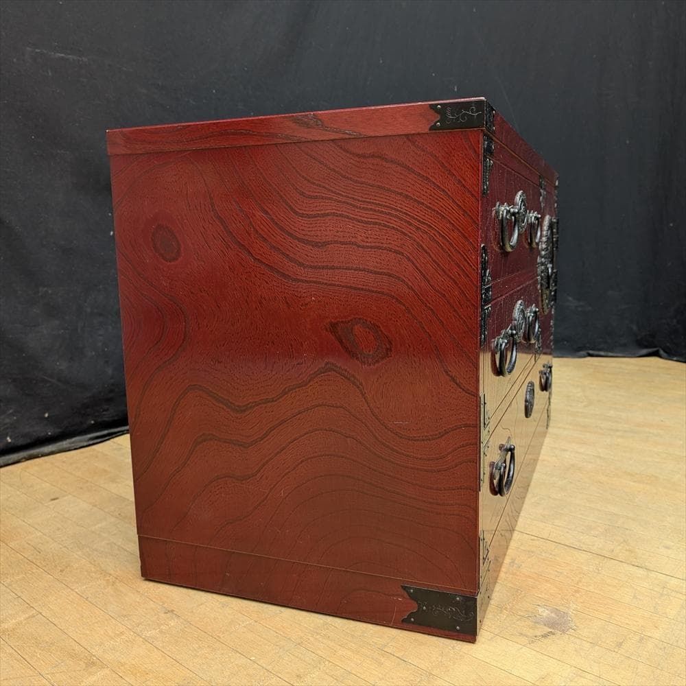 青木産業　欅　ケヤキ　民芸箪笥　箪笥　チェスト　ローチェスト　引き出し　ドロワー