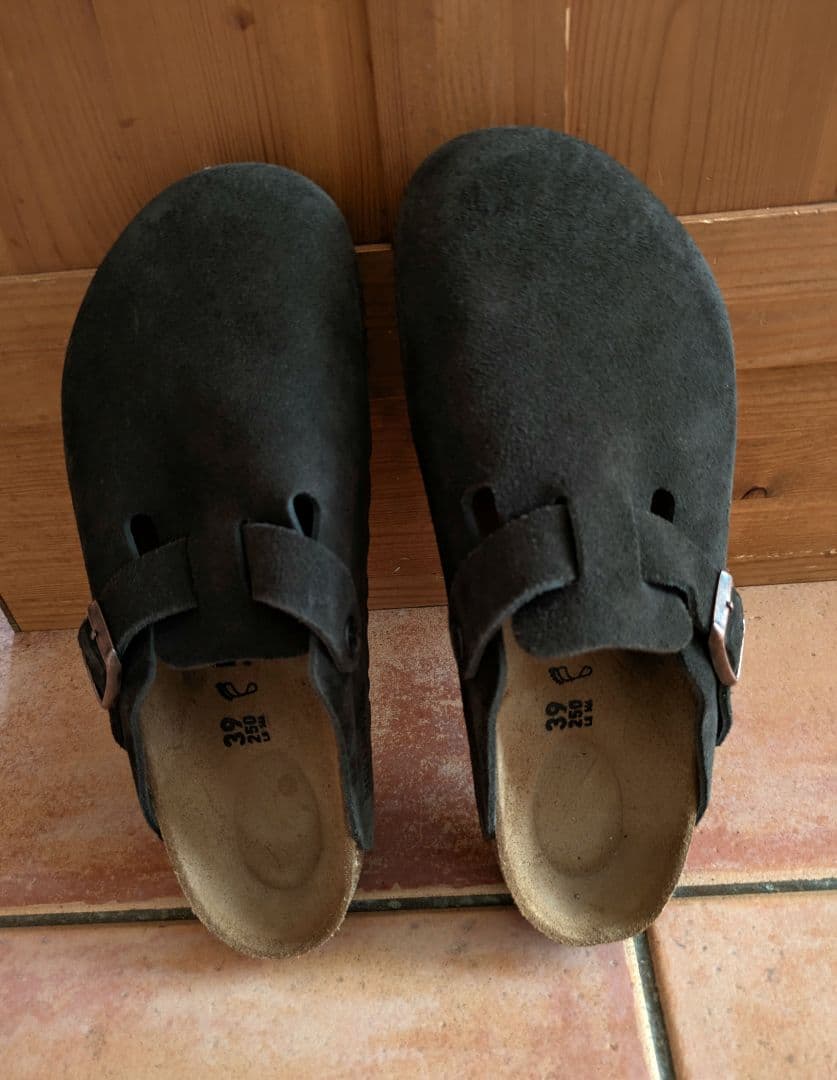 【美品】ビルケンシュトック ボストン モカ　スエード 39 25cm