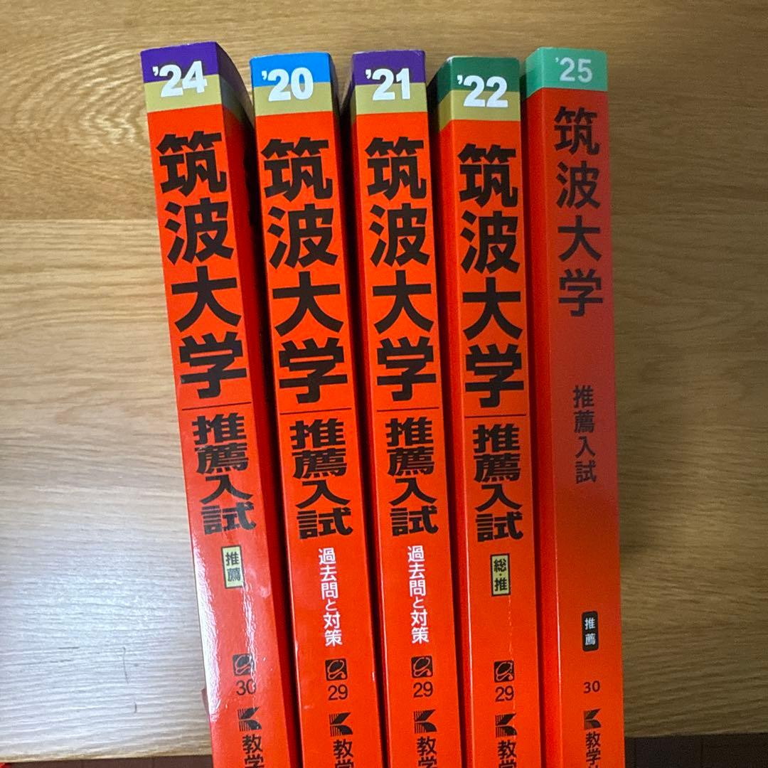 筑波大学 推薦入試 過去問 2020-2024