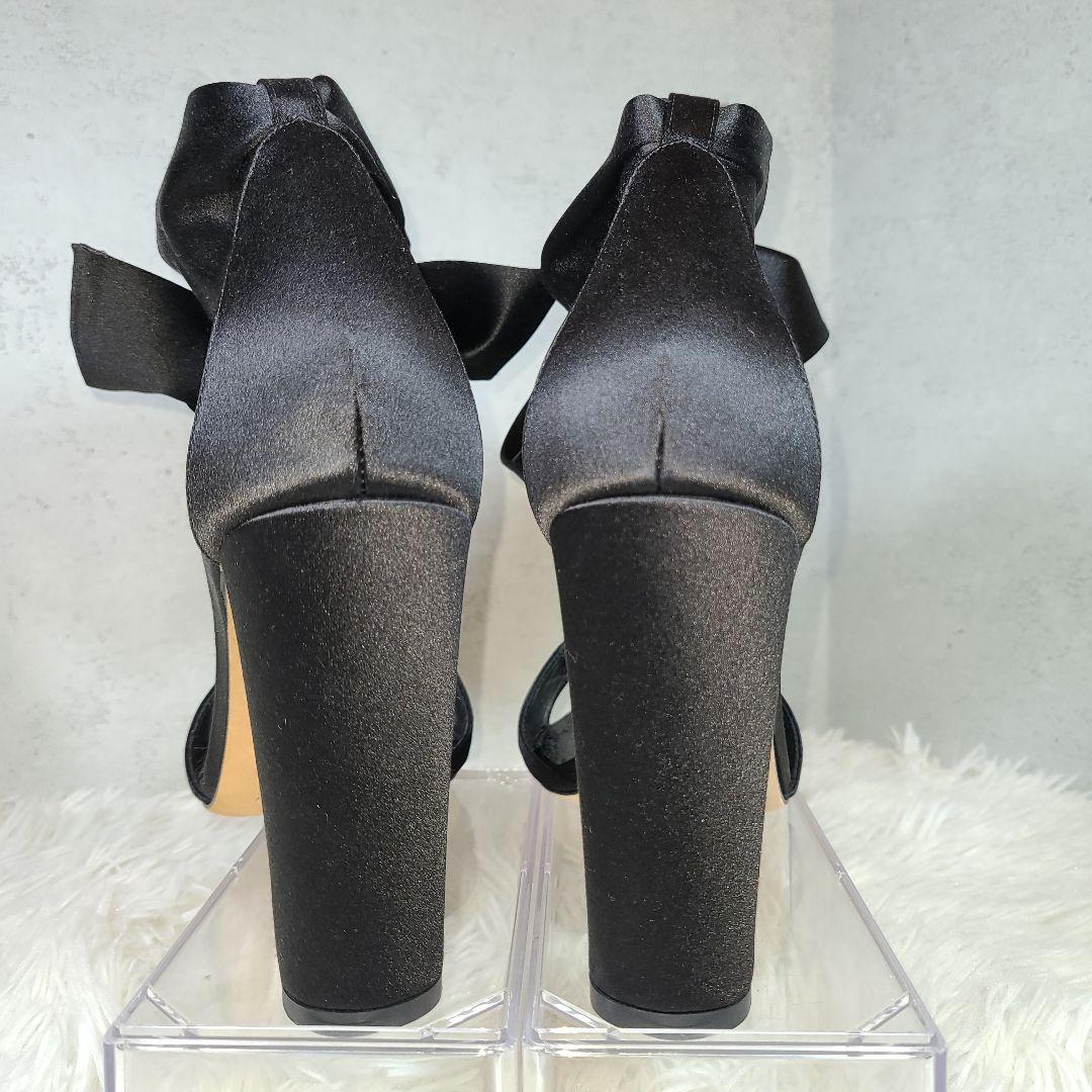 【MANLO BLAHNIK】MISAM　サテンリボン　ハイヒールサンダル