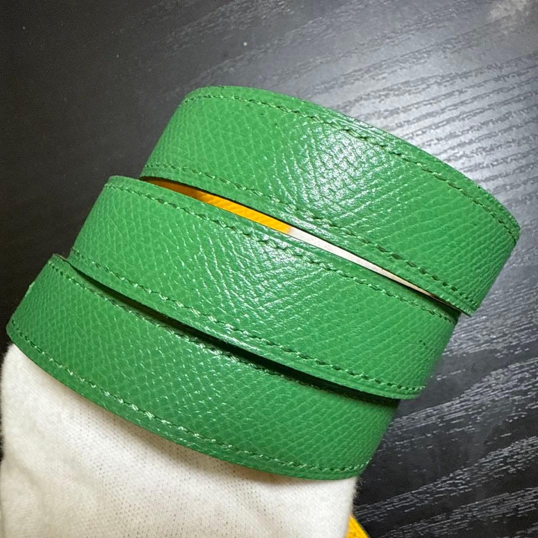 HERMES エルメス　ミニコンスタンスリバーシブルベルト60 ゴールド　美品