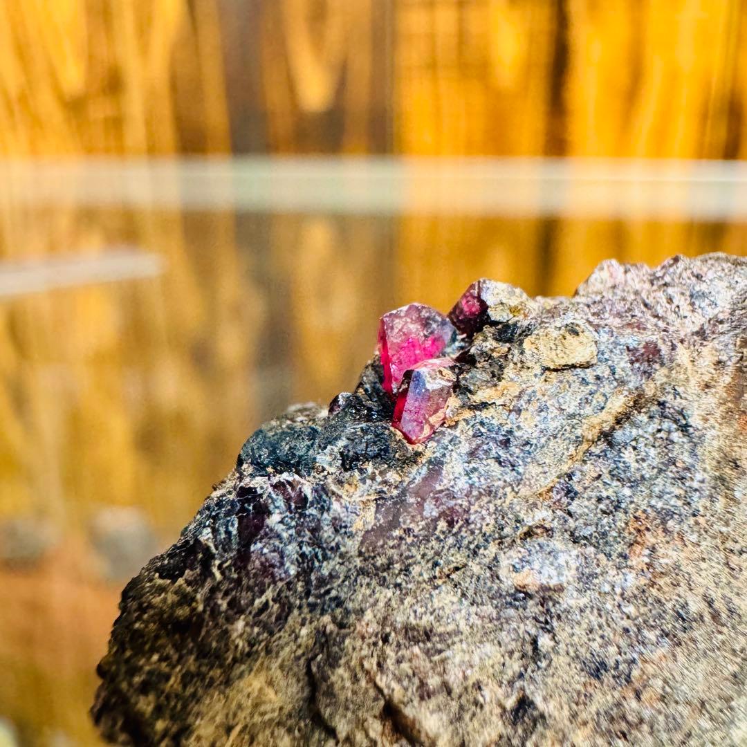 国産鉱物 パイロクスマンガン 愛知 ハイクオリティ クラスター