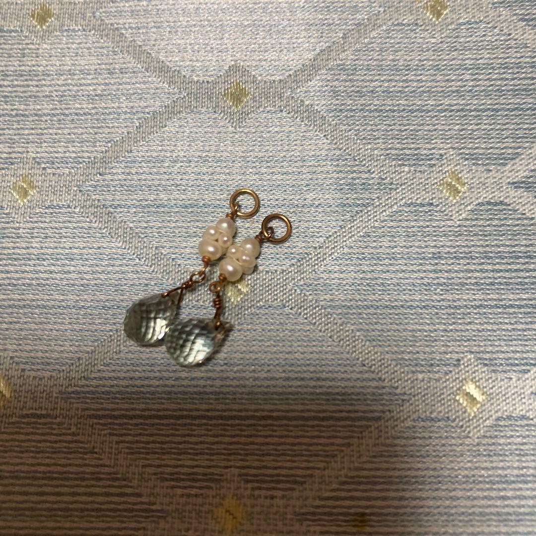 アガットイヤリングとチャーム