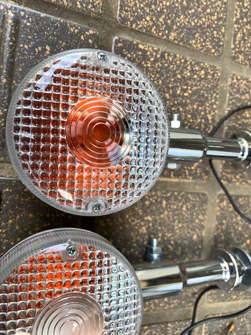 rz250 4l3 メッキウインカー　クリアレンズ