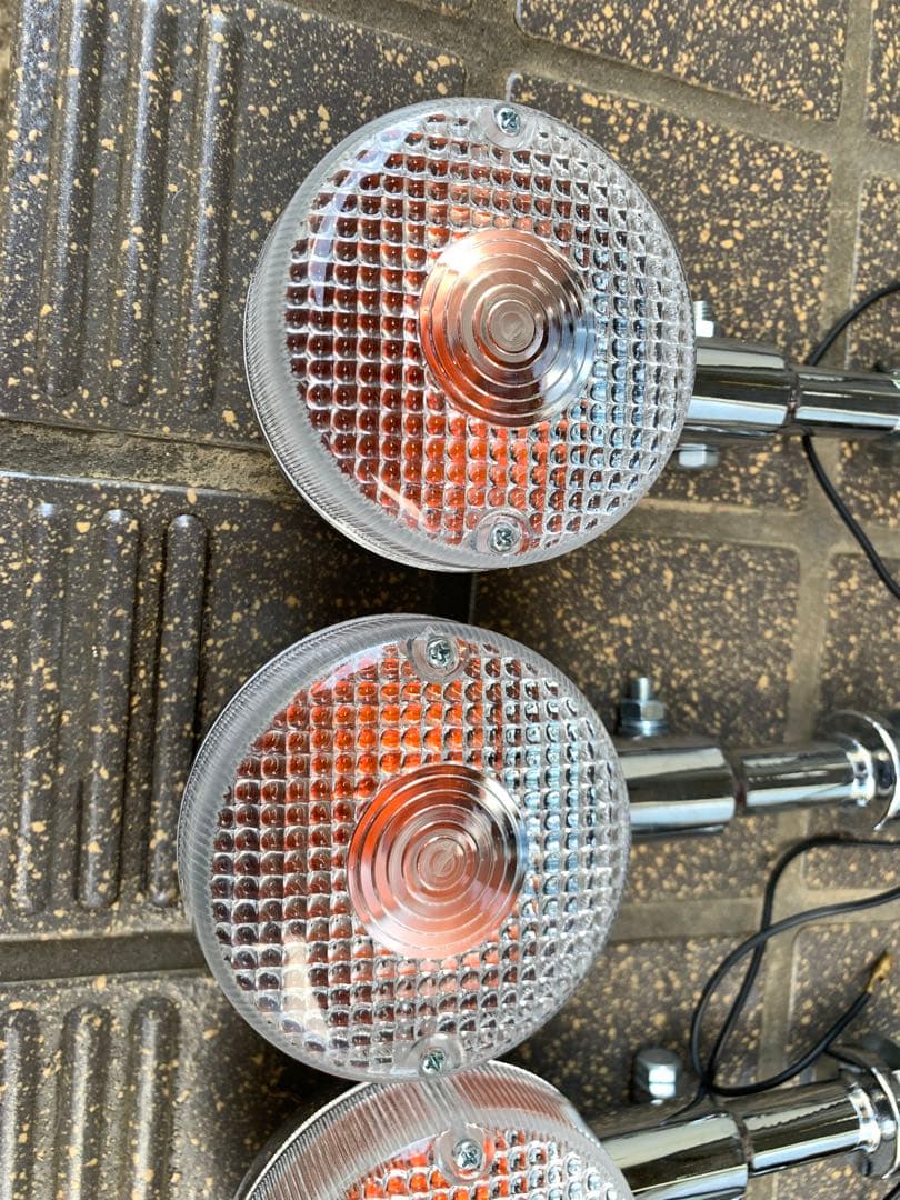 rz250 4l3 メッキウインカー　クリアレンズ