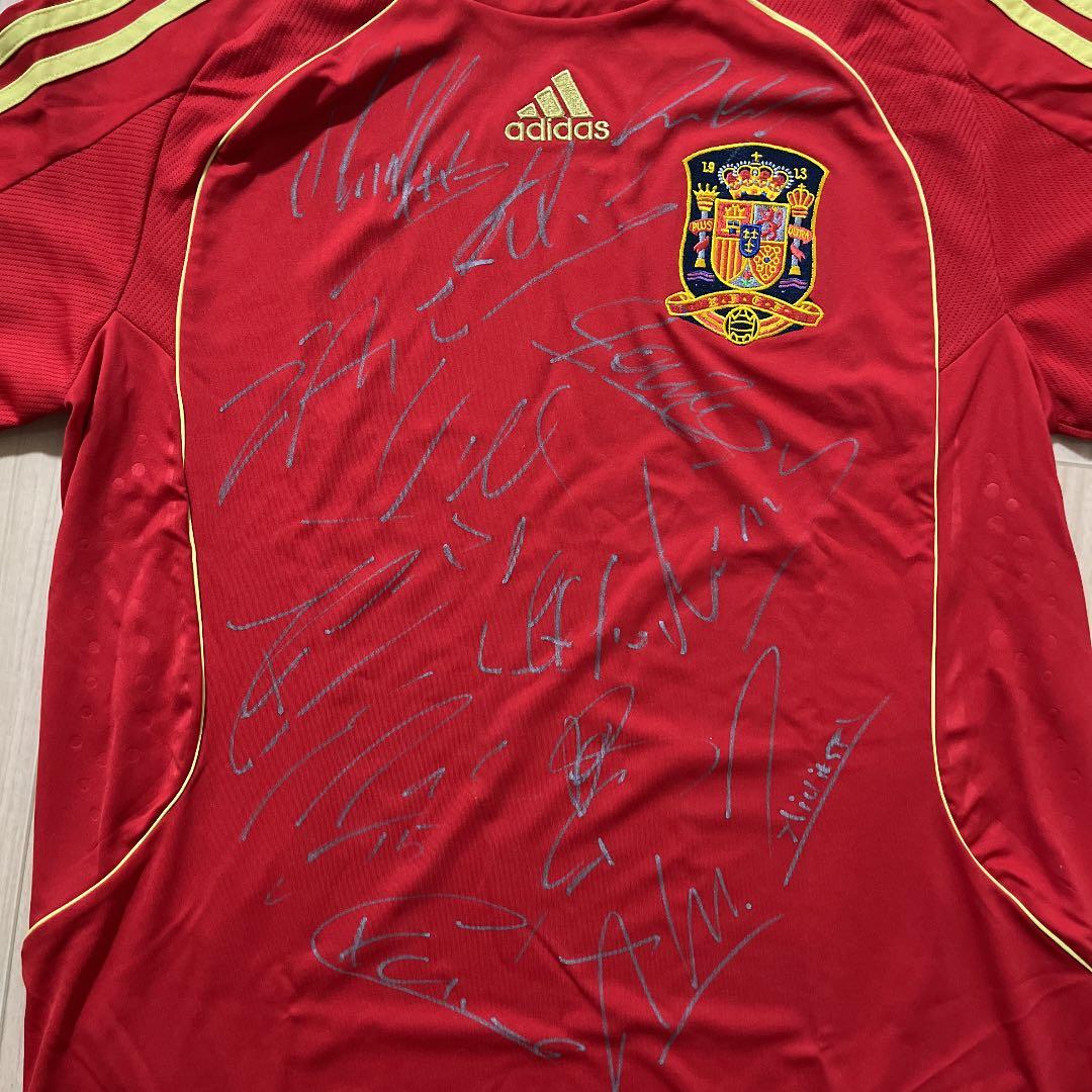 【貴重•レア】ユーロ制覇2008スペイン代表14名直筆サインユニフォーム