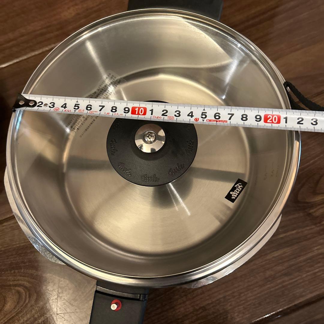 新品未使用【フィスラー】圧力鍋 ビタクイック ガラス蓋付 ドイツ製