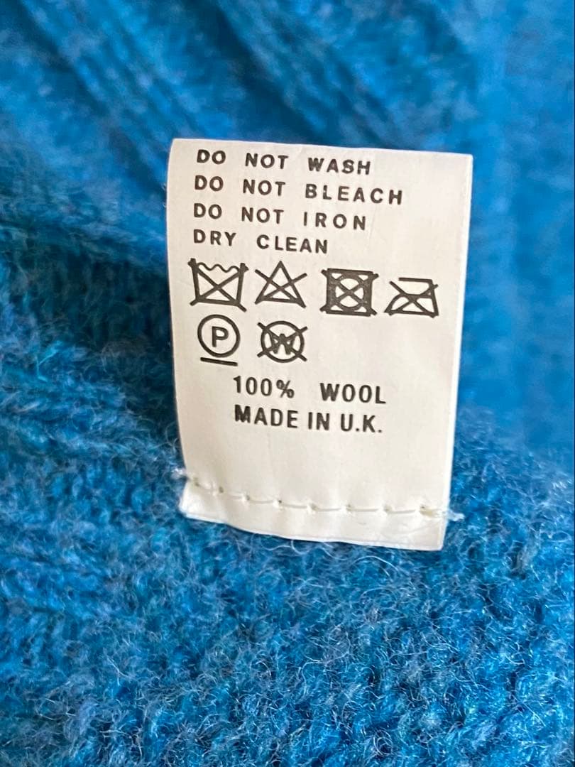 INVERALLAN シェットランドセーター オーセンティック　英国製　青系