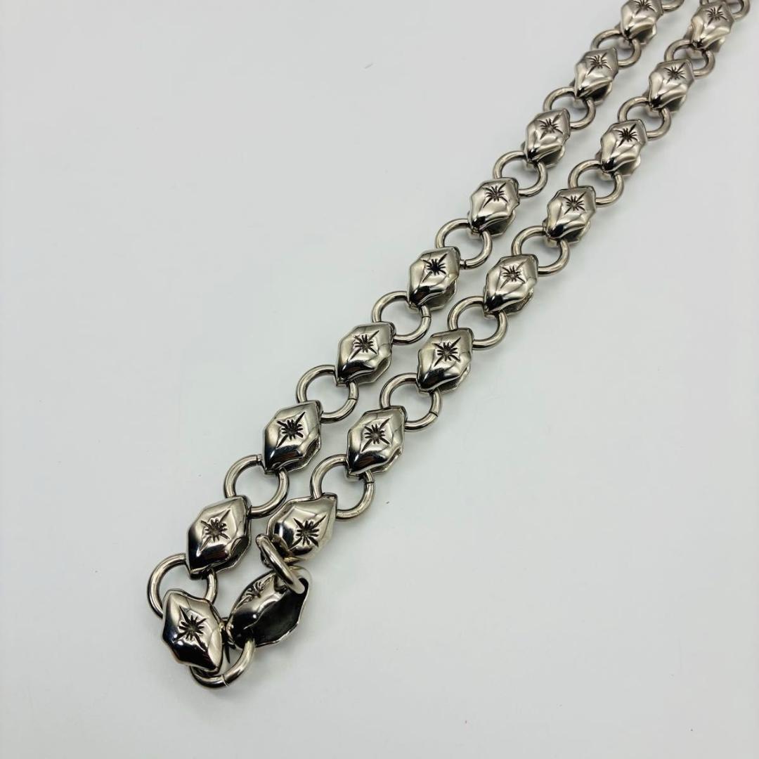 SAAD サード ウォレットチェーン 太陽神 ロゴ シルバー y2k