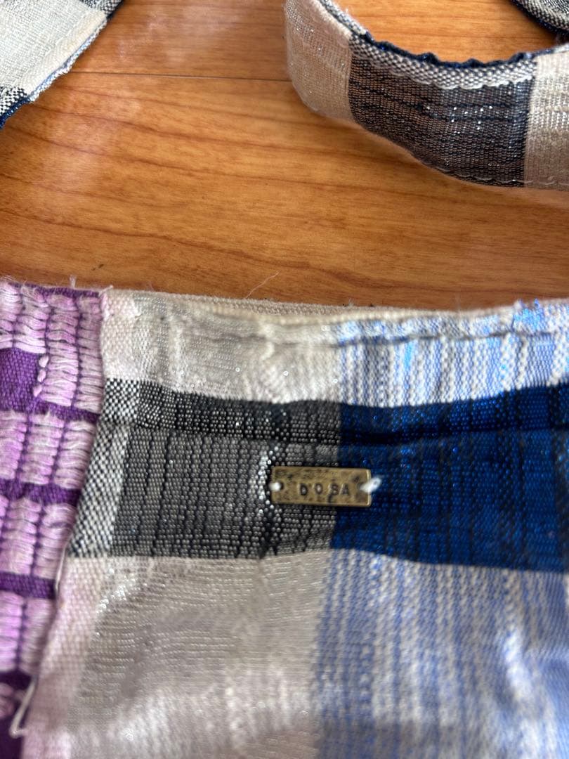 dosa luna bag /チェックジャガードトートバッグ