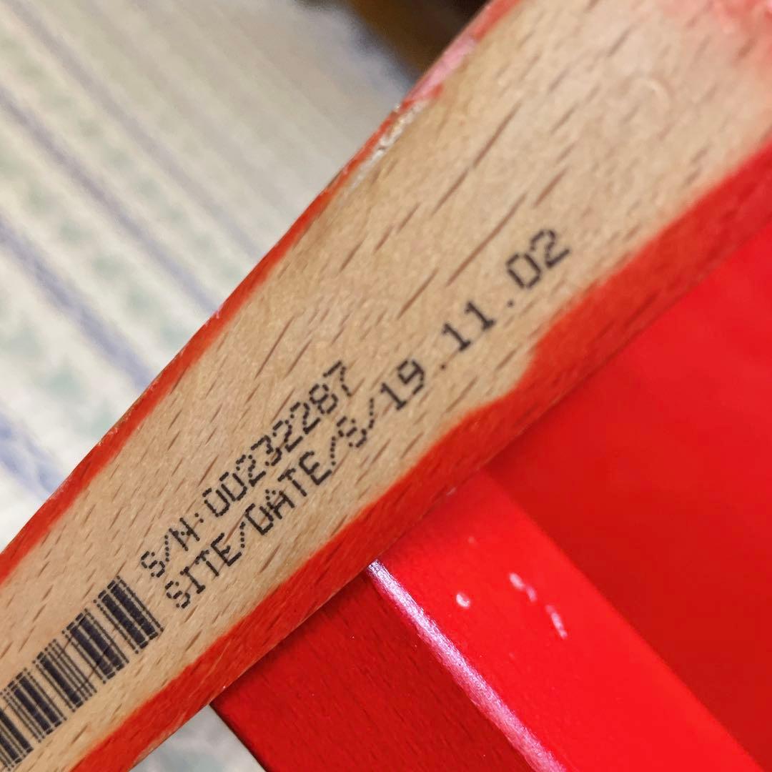 美品！北欧の名品！ストッケ　トリップトラップ　レッド　取扱説明書付き