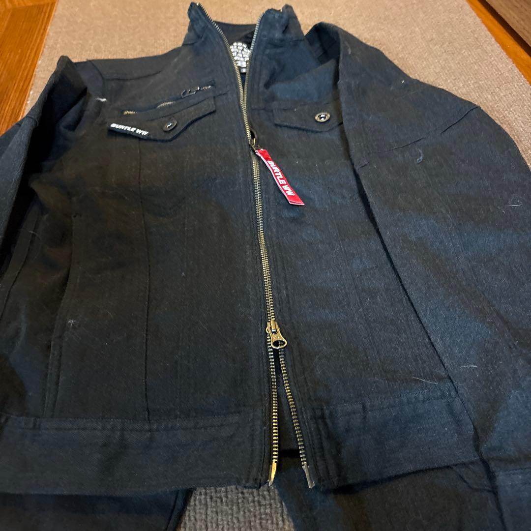 未使用 バートル 作業着 上下 5001 5002 男女兼用 ストームブラックS