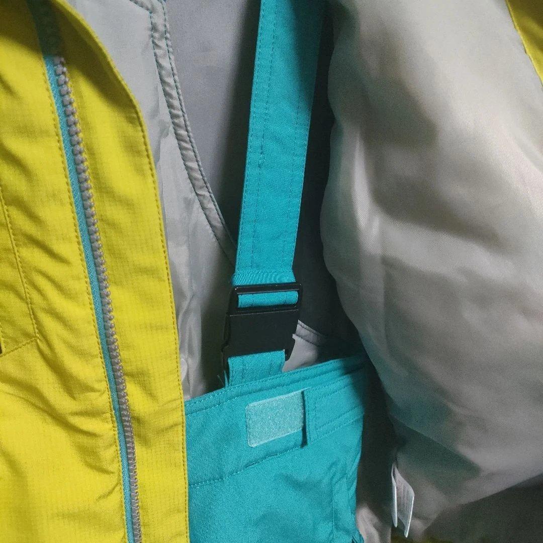 DESCENTE 子ども用スキーウェア イエロー/ブルー