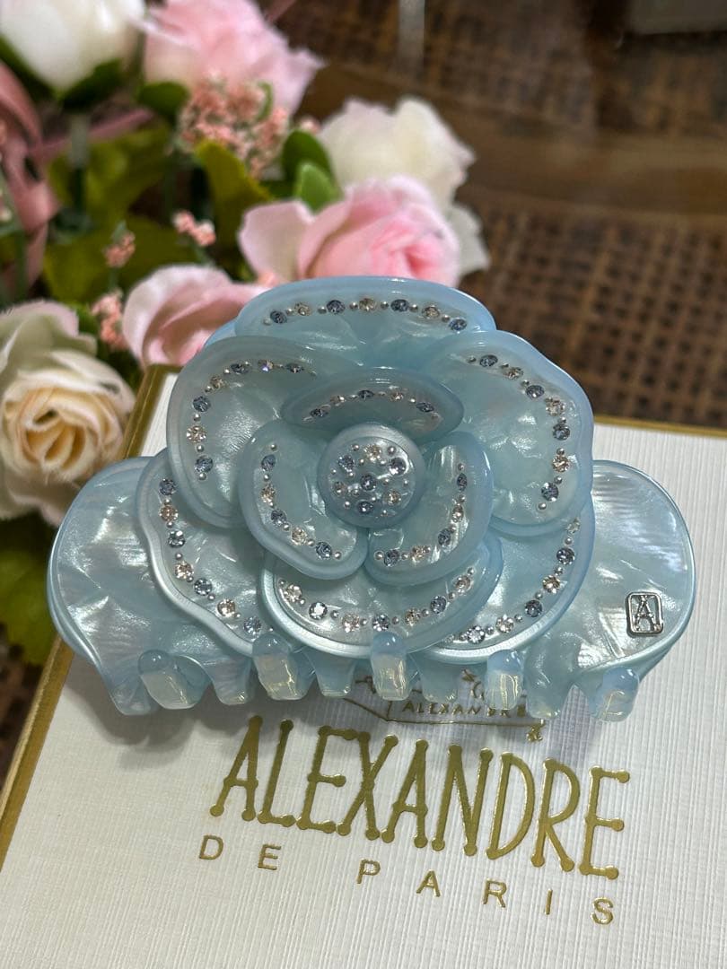 ☆アレクサンドル ドゥ パリ☆キラキラお花クリップ☆☆