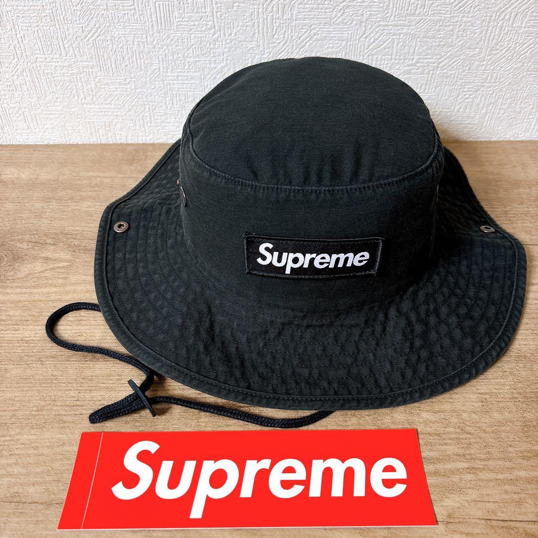 正規品　Supreme Military Boonie ハット　ブラック　黒