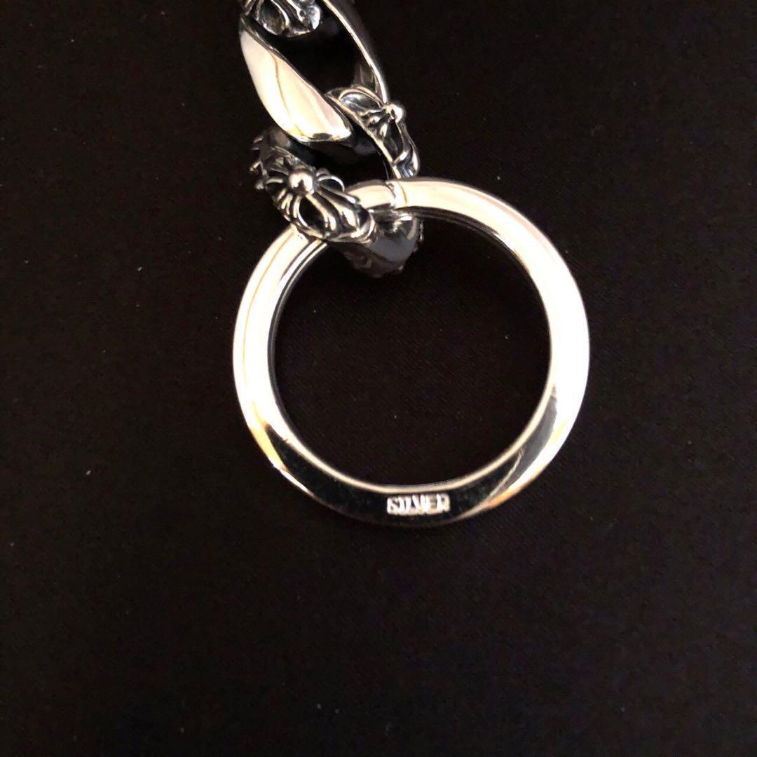 シルバー925 キーホルダー　キーリング　クロス　十字架　人気　1 64161