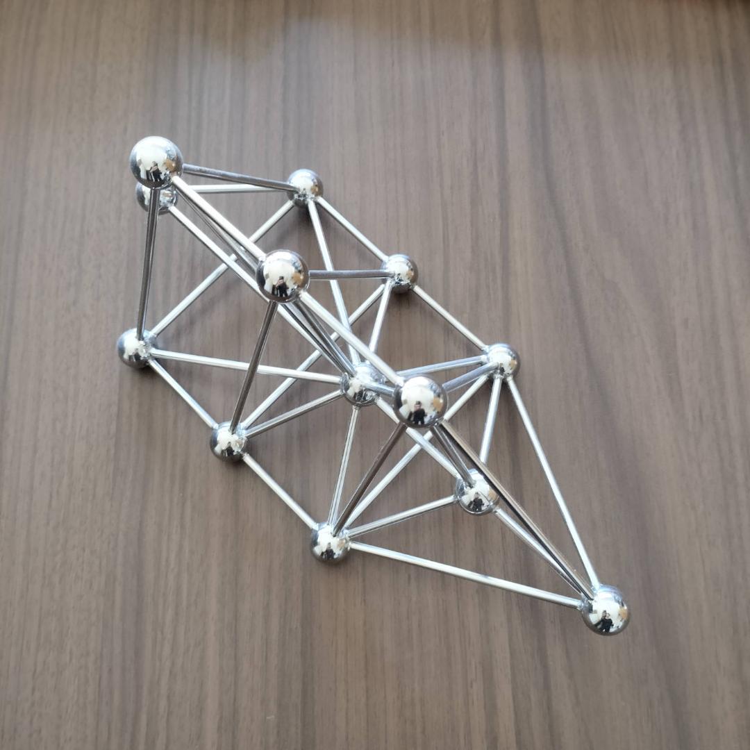 美品　模型　3Dカバラ　パドマ（ステンレス）　丸山先生開発