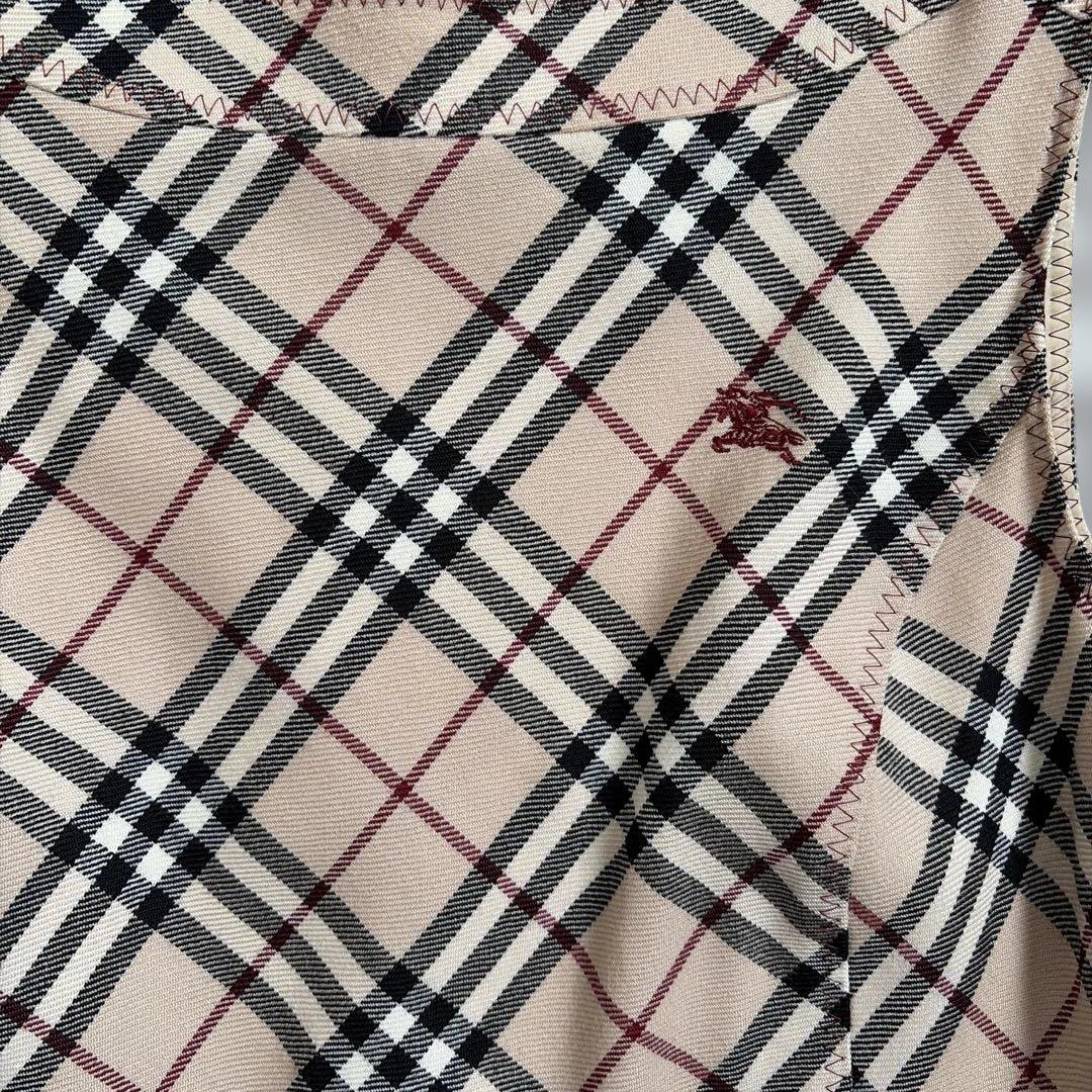 Burberry Blue labelチェック柄ノースリーブワンピース