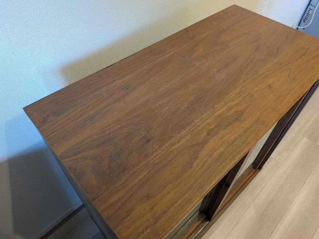 無印良品　キャビネット 食器棚　ウォールナット