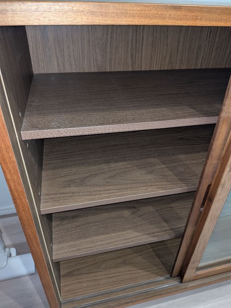 無印良品　キャビネット 食器棚　ウォールナット