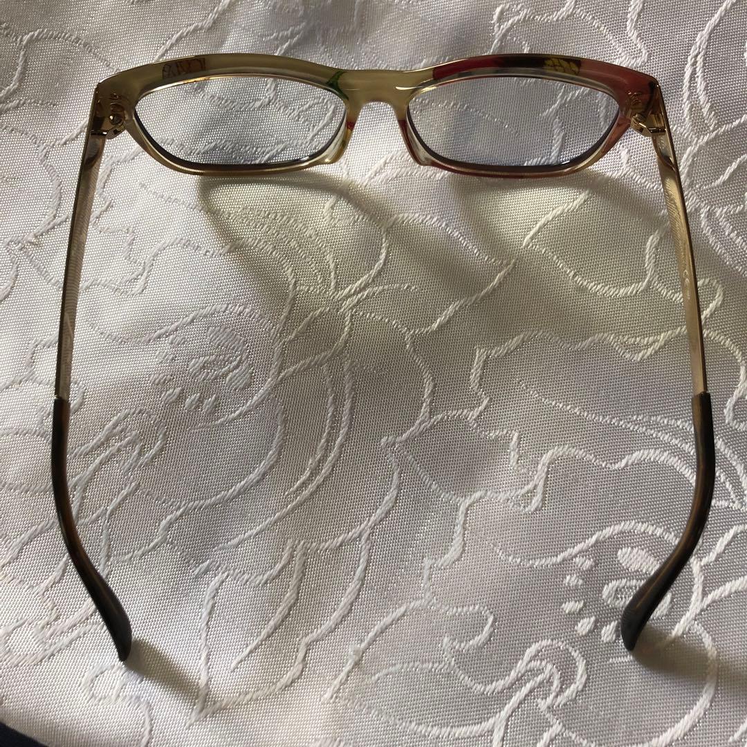 GUCCI レア　伊達メガネ　サングラス　ブルーライトカット　花柄　度なし