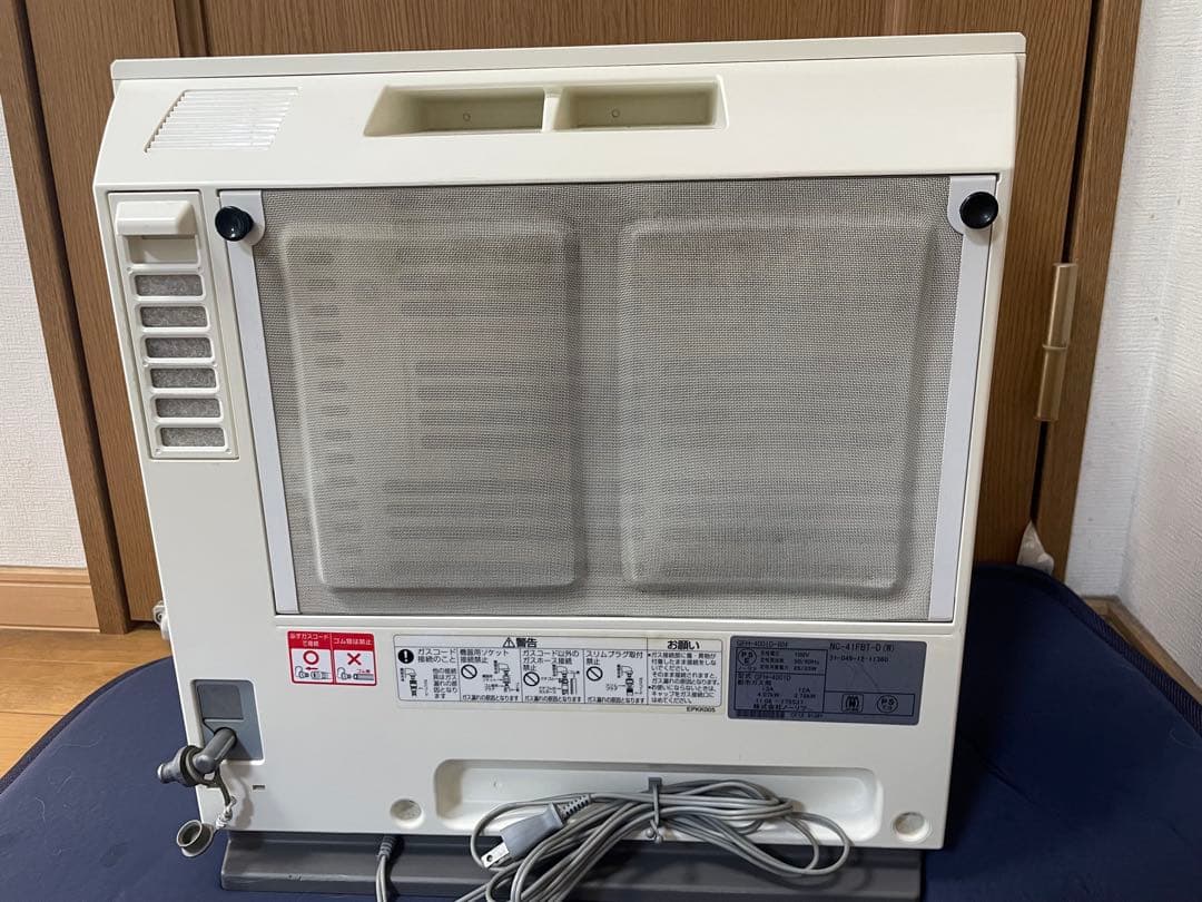 ノーリツ　ガスファンヒーター GFH-4001D 都市ガス　プラズマイオン付き