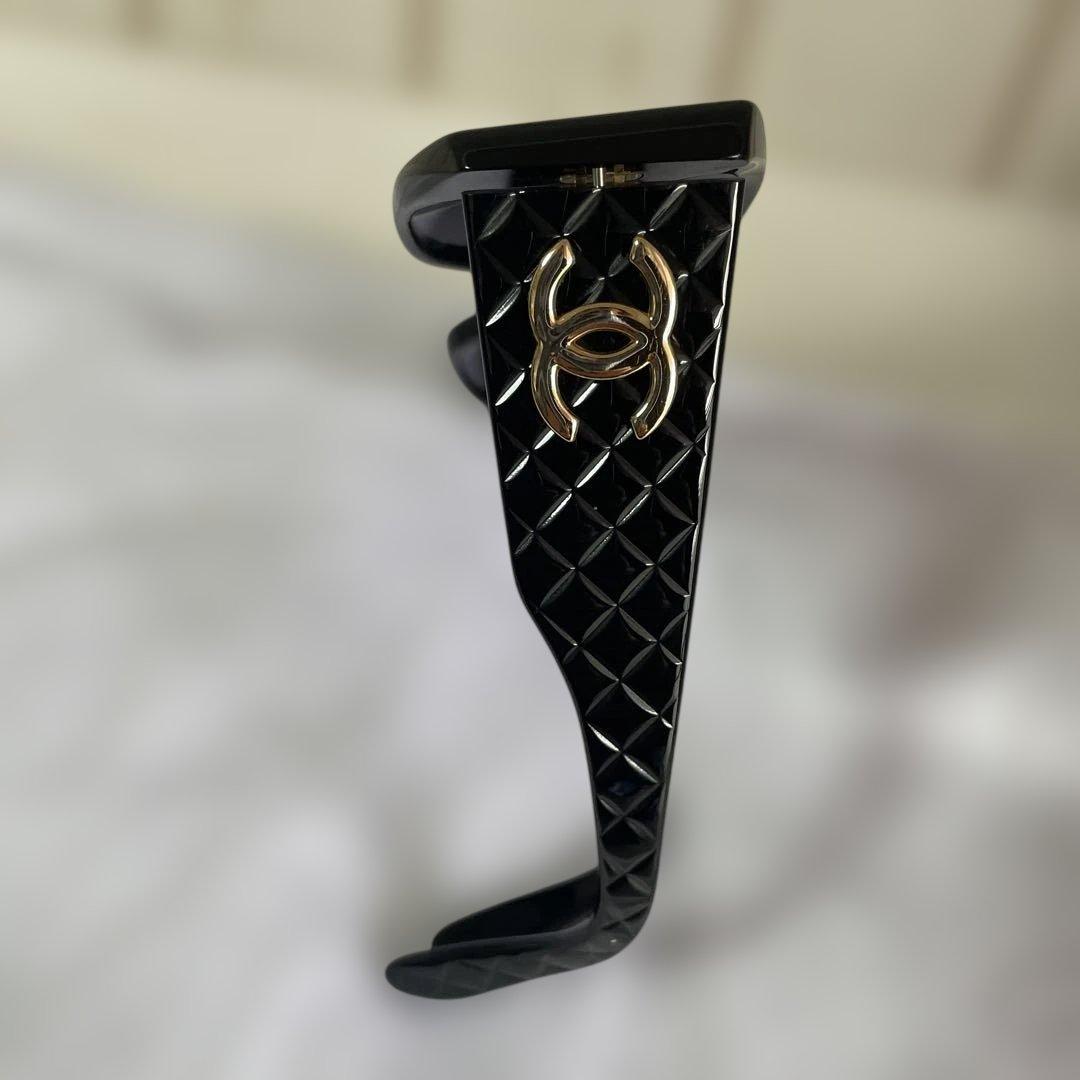 希少 CHANEL シャネル サングラス マトラッセ ココマーク 01450 黒