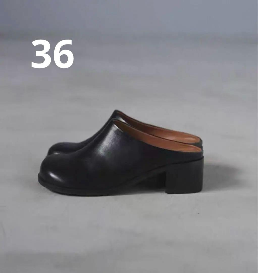 靴 anuke Ecoleather Heel Slip-ons 36