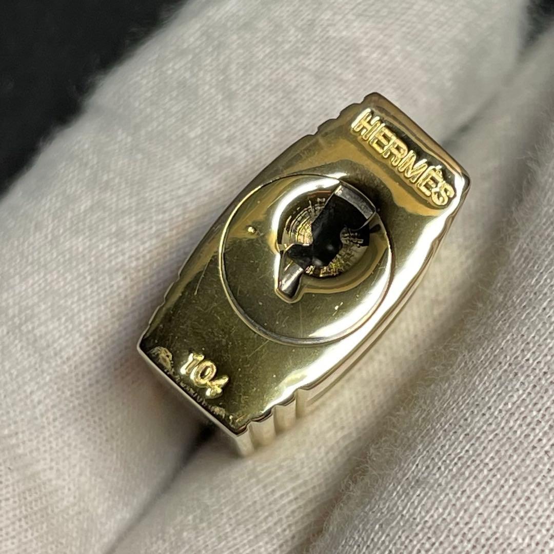 【美品】エルメス K24ゴールドメッキ パドロック カデナ リペア品 104番