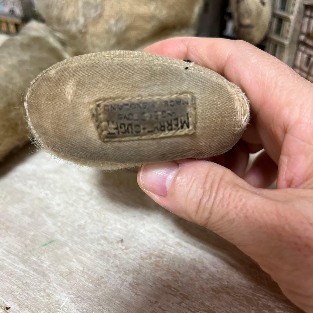 ちっち　アンティーク　メリーソートテディベア　希少ボタン付き